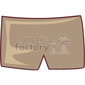 Illustration of Brown Shorts