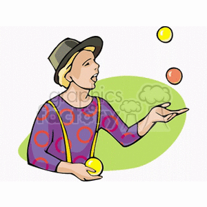 Juggler in Hat