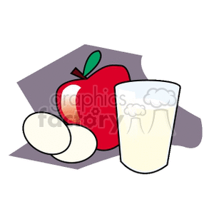 Apple, Eggs, and Milk