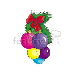 Vibrant Christmas Bulbs Decoration