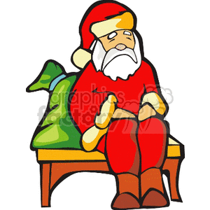 Sad Santa Claus for Christmas Holidays