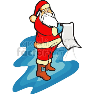 Santa Claus with Christmas List