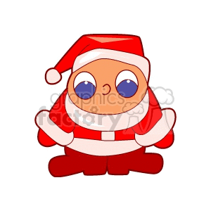 Cute Cartoon Santa Claus