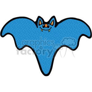 Blue Halloween bat