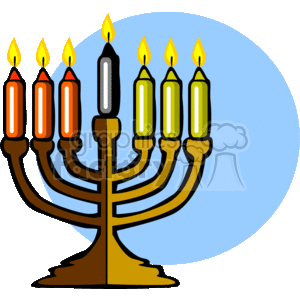 The image depicts a Kinara, which is a candle holder used during the celebration of Kwanzaa. It holds seven candles: three red candles on the left, one black candle in the center, and three green candles on the right. Each candle represents one of the seven principles of Kwanzaa (Nguzo Saba).