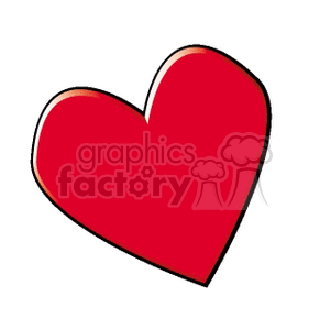 A Simple Red Valentines Day Heart