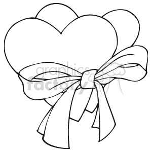 Valentine's Day Heart with Ribbon