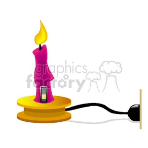 Electric Candle with Flame