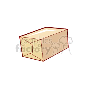 A simple illustration of a cardboard storage box.