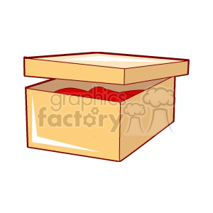 Open Cardboard Storage Box