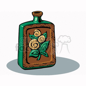 Decorative Floral Bottle