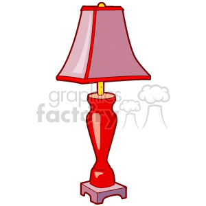 Classic Red Table Lamp