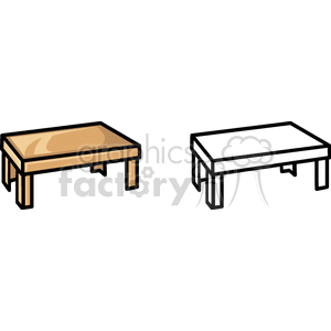 Colored and Black-and-White Tables