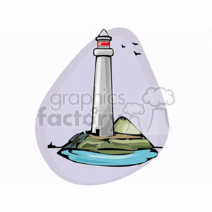 Lighthouse on an Island