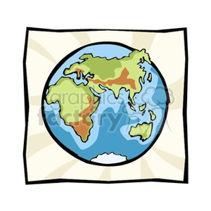 Map of earth 