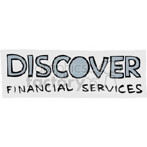 Clipart image of the Discover Financial Services logo.