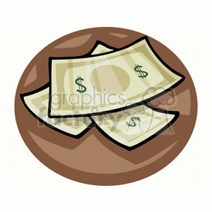 Dollar Bills on Brown Surface