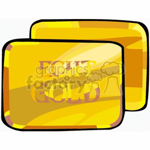 Illustration of two rectangular gold bars with the text 'ECHT GOLD' written on them.
