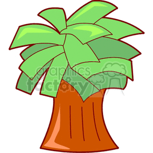 A cartoon-styled clipart image of a green tree with thick foliage and a brown trunk, with the leaves made out of banknotes