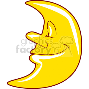 Sleepy Crescent Moon