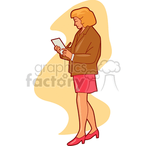 Saleslady - Businesswoman Writing