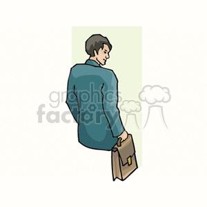 Businessman Holding a Briefcase