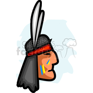 Native American Avatar with Headdress