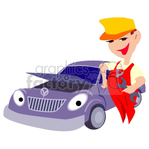 cartoon mechanic