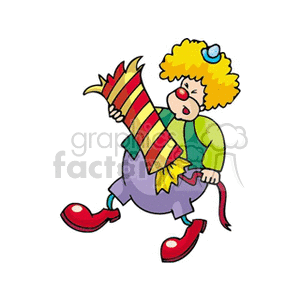 Circus Clown with Firecracker