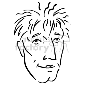   The image appears to be a line art representation of a person