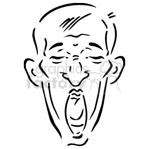   The clipart image depicts a stylized line drawing of a person