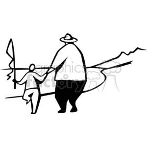 Father and Child Fishing