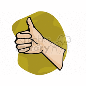 Thumbs Up Hand Gesture