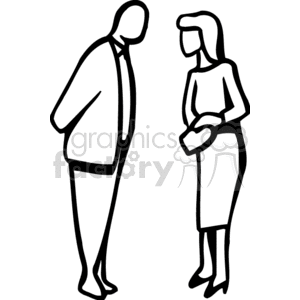Black and white man and woman discussing