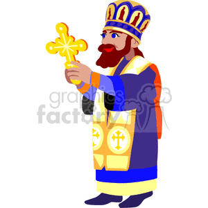 Bishop Holding Cross