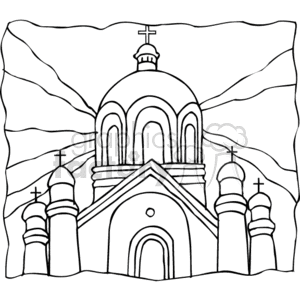 Illustration of Eastern Orthodox Christian Church