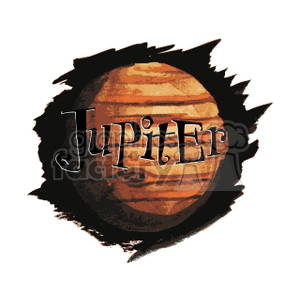 Planet Jupiter clipart. Royalty-free clipart # 165115
