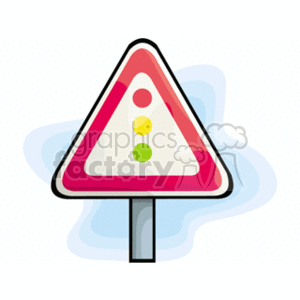 Traffic Light Alert Sign