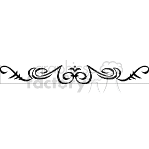 Elegant Black and White Swirls Filigree Design