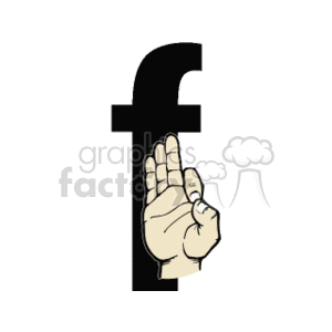 Sign Language Letter F Gesture