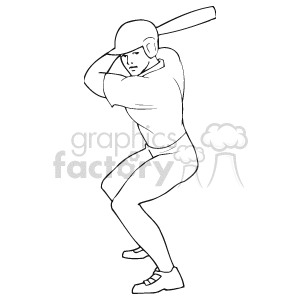 Baseball Player Batting Stance