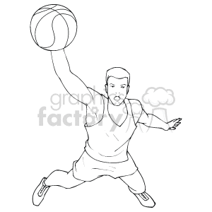 Basketball Player in Action