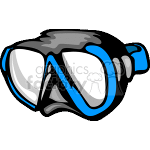 Blue Scuba Diving Mask