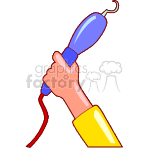 Hand-Held Work Light Illustration