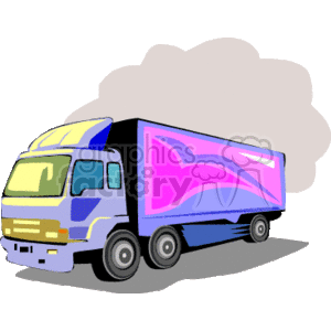 Colorful Semi-Truck for Transportation