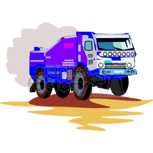 Blue Construction Dump Truck - Heavy Equipment Transportation