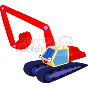 Cartoon Excavator - Construction Equipment