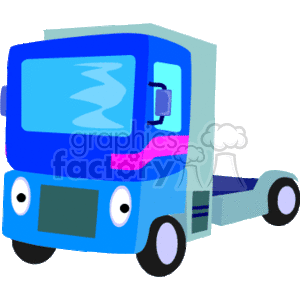 Cartoon Semi-Truck Cab