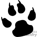 Royalty-Free Paw print with claws 131808 vector clip art image - WMF ...