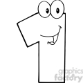 Royalty-Free 4966-Clipart-Illustration-of-Number-One-Cartoon-Mascot ...